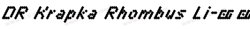 DR Krapka Rhombus Li字体转换